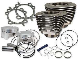 S&S Cycle 107in. Big Bore Kit - Black Powder-Coat Motorcycle Street - 910-0500