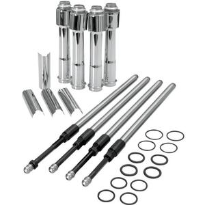 S&S Cycle Adjustable Pushrod Kit With Covers - Quickee Motorcycle Street - 930-0023