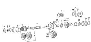 JIMS Mainshaft Gear Bushing - 2nd Or 3rd Gears (12) Motorcycle Street - 35322-38