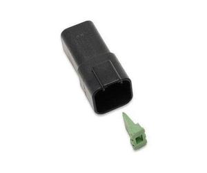 Namz Deutsch Receptacle - 6-Pin - Black Motorcycle Street - DR-6B