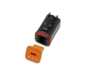 Namz Deutsch Plug - 6-socket - Black Motorcycle Street - DP-6B