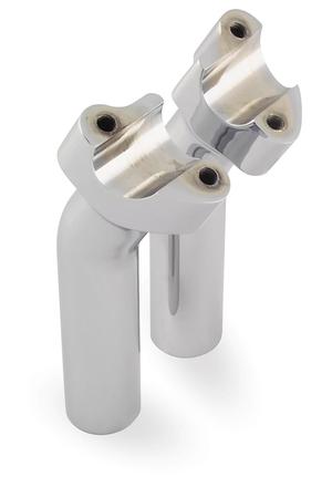 Wild 1 Chubby Risers - 5.5in. High Pullback - Chrome Motorcycle Street - WO527