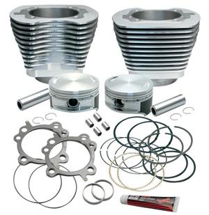 S&S Cycle 3 7/8in. Cylinder/Piston Kit For S&S 106in. Stroker - 10.5:1 Comp- Silver Powder-Coat Motorcycle Street - 910-0199
