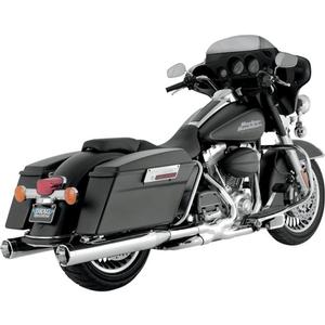 Vance & Hines Monster Round Slip-Ons - Chrome With Chrome Tips Motorcycle Street - 16773