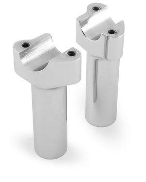Wild 1 Chubby Risers - 4.5 High - Chrome Motorcycle Street - WO526