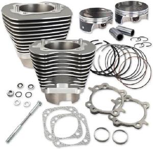 S&S Cycle 117in. Big Bore Kit - Black Powder-Coat Motorcycle Street - 910-0474
