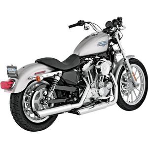 Vance & Hines Twin Slash 3in. Slip-Ons - Chrome Motorcycle Street - 16839
