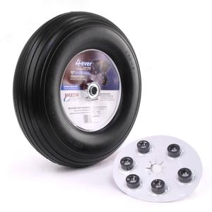 Kenda Ribbed Tread Flat Free Solid Wheel/Tire Assemblies