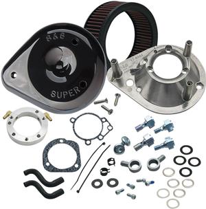 S&S Cycle Teardrop Air Cleaner Kit - Glossy Black Motorcycle Street - 170-0181A