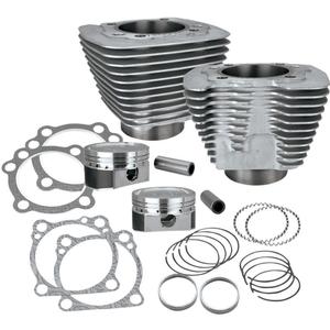 S&S Cycle 1250cc Conversion Kit - Compression 11.2:1 - Silver Powder Coat Motorcycle Street - 910-0436