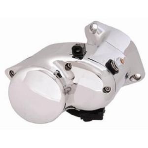 Spyke Stealth Starter, 1.4kw W/ Starter Button Chrome Motorcycle Street - 404259