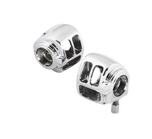 Bulletpruf Chrome Handlebar Switch Housing Kit For 1996 To 2006 H-D Models Motorcycle Street - 054001