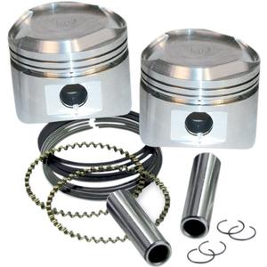 S&S Cycle 3 1/2in. Forged Piston Kit For Super Stock Heads - 0.005 Oversized Motorcycle Street - 92-20265