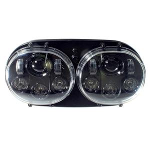 Cyron Dual LED Integrated Black 80w Headlight For Road Glide Motorcycle Street - ABIG5D-A6K