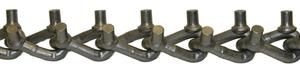 Bulk Premium Studded Link Alloy Cross Chain 11/0 1 Foot - 39437