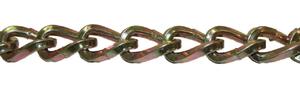 Bulk Twisted Square Link Alloy Cross Chain 11/0 1 Foot - 34437