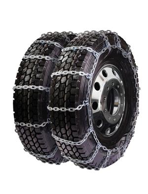 USA Ladder Pattern Square Link Alloy Dual Cam Semi Truck Tire Chains