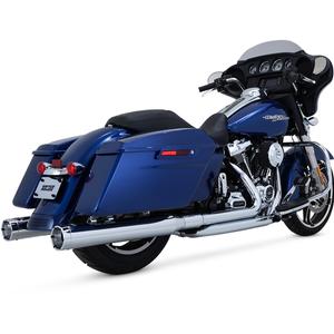 Vance & Hines Monster Round Slip Ons, Chrome With Chrome Tip Motorcycle Street - 16780